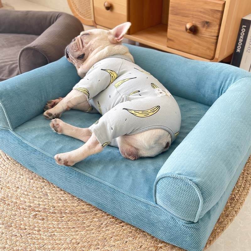 Square Full-wrapped Removable Dog Sofa Bed - Petmagicworld