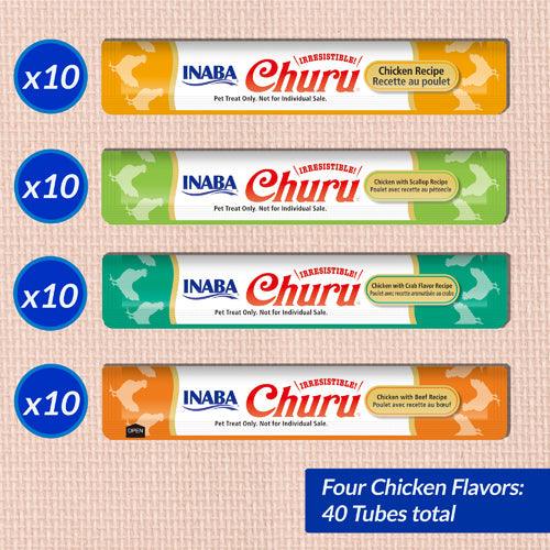 INABA Churu Chicken Variety (40 Tubes) | Petmagicworld