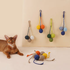 Durable Chew-Resistant Sisal Rope Ball Cat Interactive Toy - Petmagicworld
