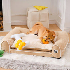 Deluxe Flannel Double-Layer Orthopedic Dog Sofa Bed - Petmagicworld