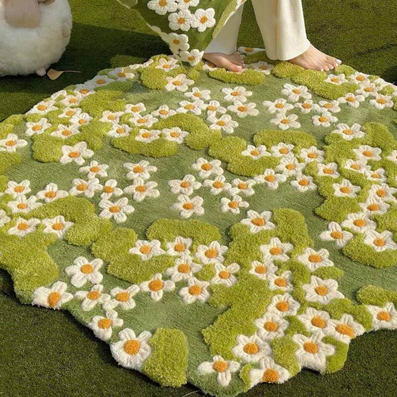 Wonderland Daisy Carpet Pet Mat Pet Rug - Petmagicworld