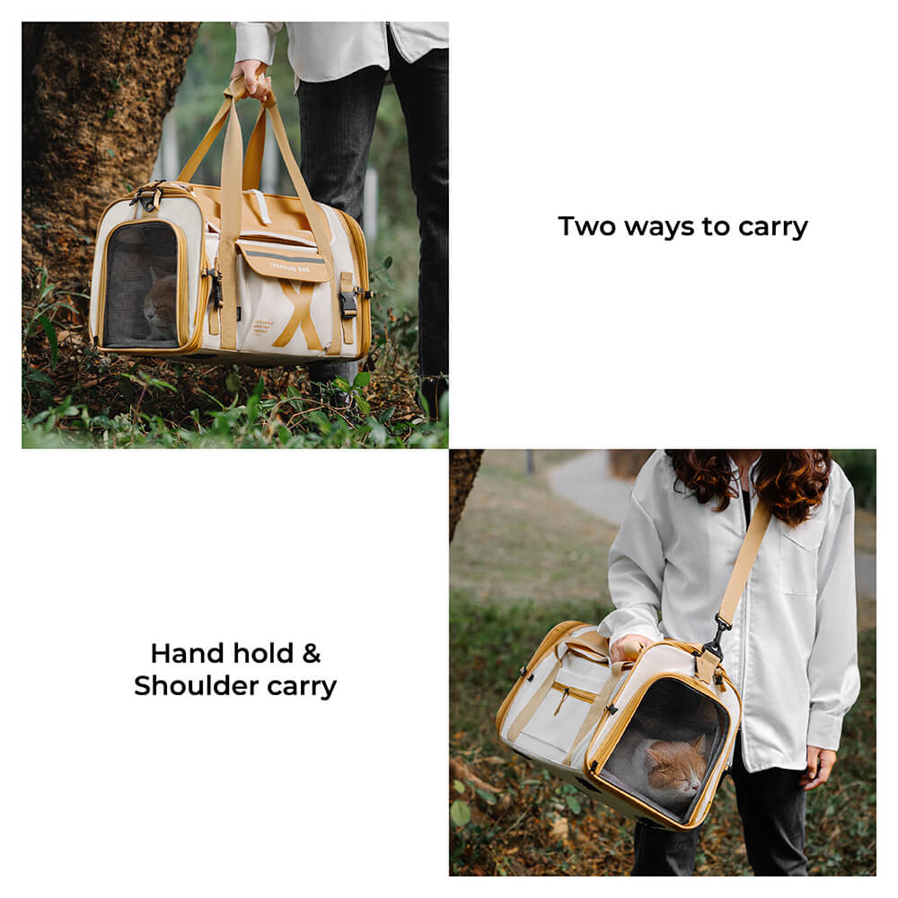 Portable Foldable Breathable Designer Pet Carrier Bag - Petmagicworld