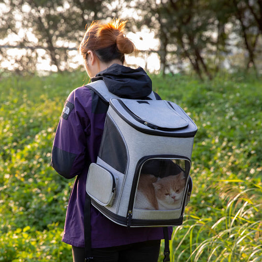 Portable Folding Travel Large Pet Carrier Bag Backpack - Petmagicworld
