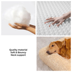 Ultimate Cozy Plush Extra Large Sleep Deeper Orthopedic Bed Human Dog Bed - Petmagicworld
