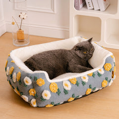 Ultra Cozy Handmade Woolen Tufting Dog & Cat Bed - Petmagicworld