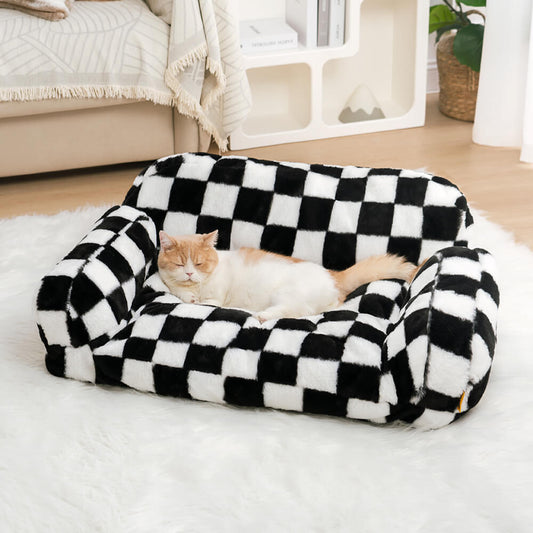 Fashion Leisure Plush Warm Cat Sofa Bed - Petmagicworld