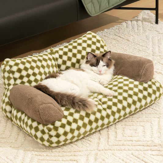 Vintage Leisure Diamond Cat Sofa Bed - Petmagicworld