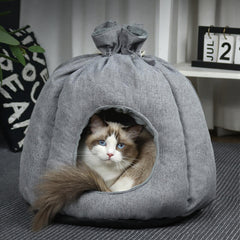 Funny Money Bag Enclosed Cat Bed Tent Cave - Petmagicworld