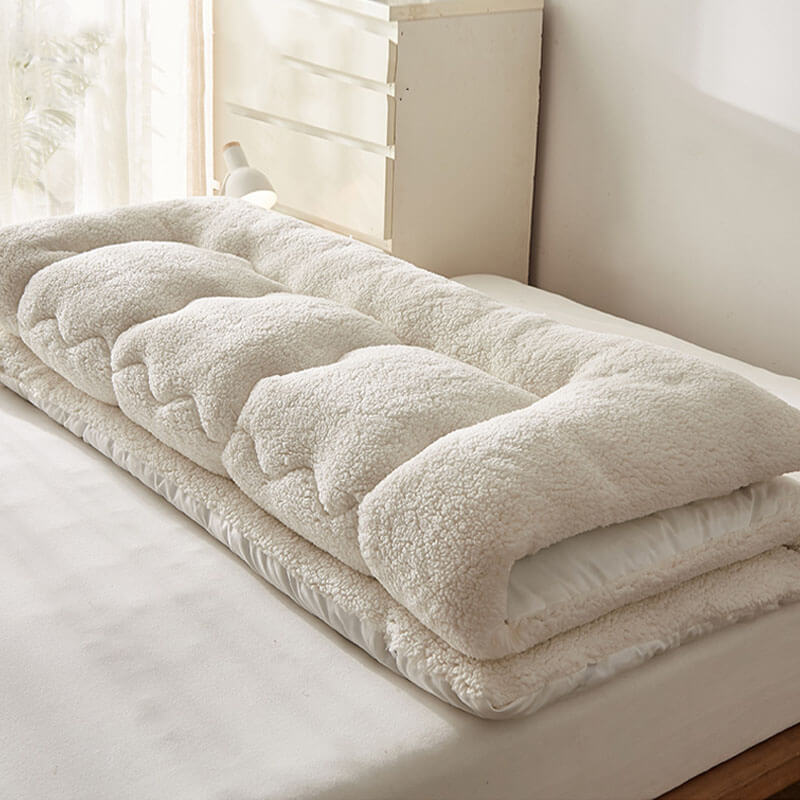 Large Cozy Lambswool Human Pet Cushion Bed - Petmagicworld