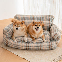 Lazy Holiday Plush Cozy Dog & Cat Sofa Bed - Petmagicworld