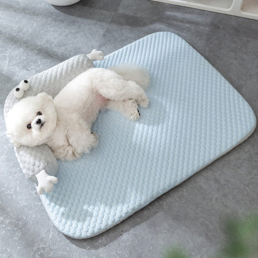 Natural Cooling Pet Bed Neck Guard Dog Bed - Petmagicworld