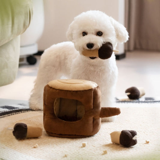 Pine Cone Squeaky Puzzle Toy Dog Interactive Toy - Petmagicworld