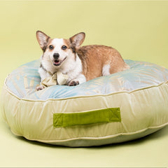 Soft Round Velvet Ice Silk Cooling Dog Bed - Petmagicworld