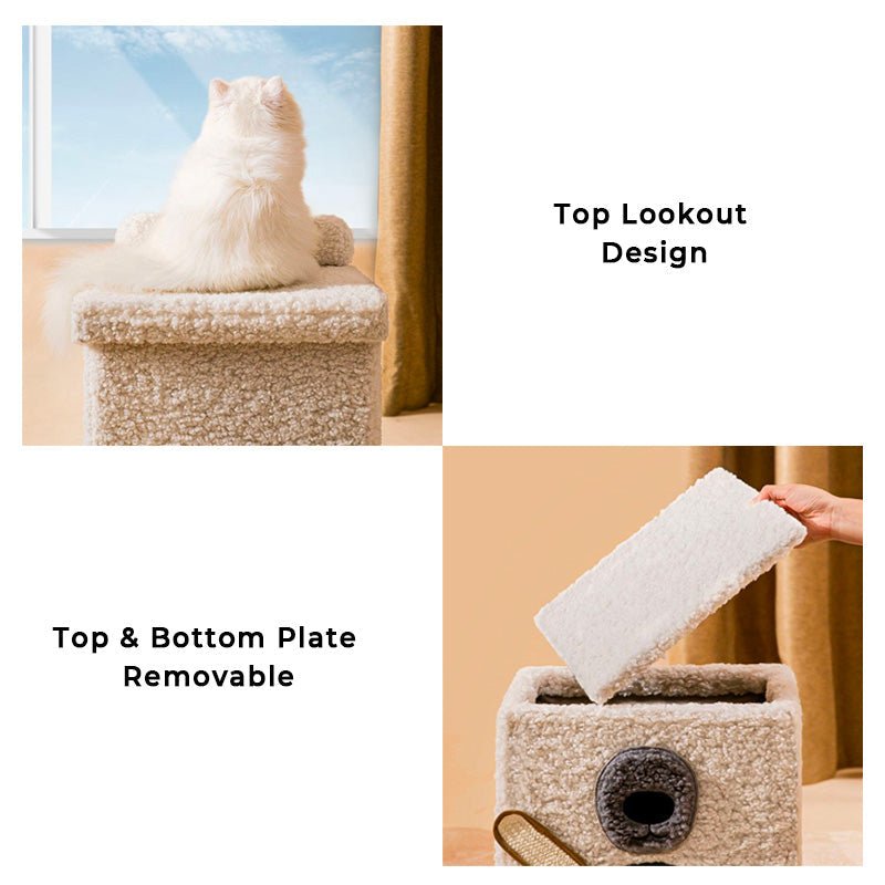 Animal Series Foldable Soft Cat Cave Bed Cat House - Petmagicworld