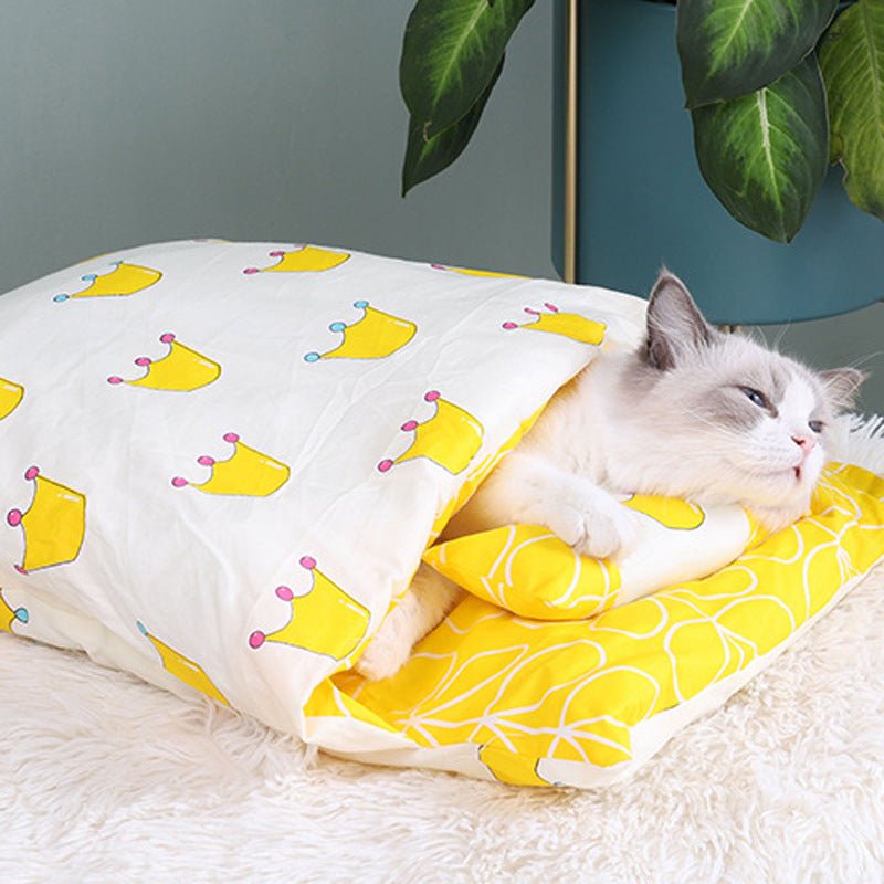 Calming Cat Cave Sleeping Bag - Petmagicworld