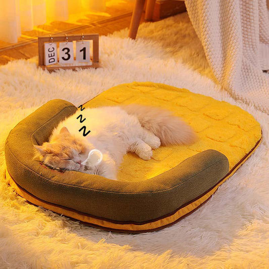 Calming Raised Dog & Cat Pillow Bed - Petmagicworld