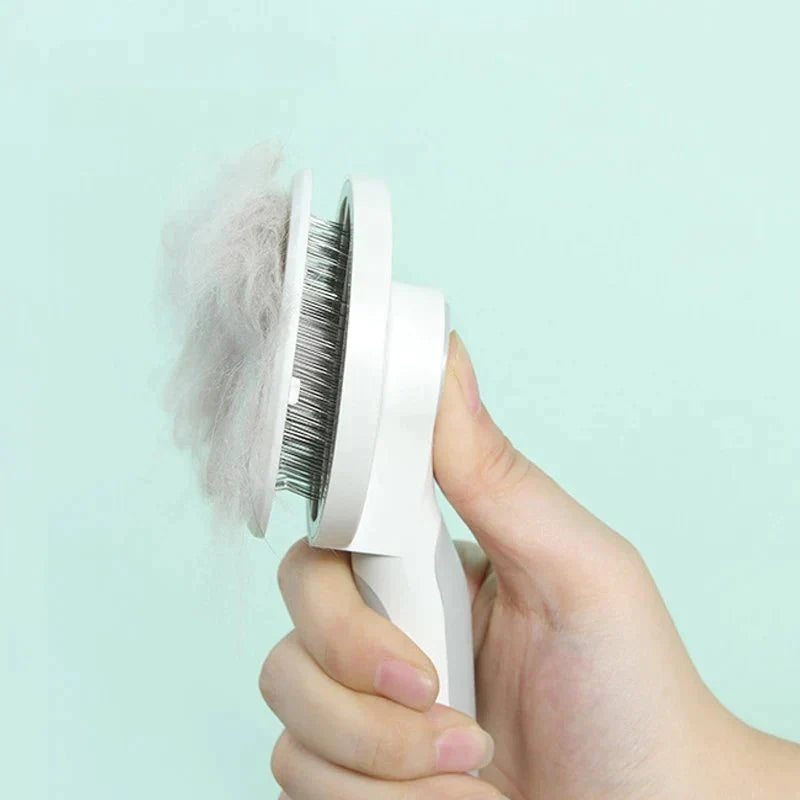 PurrfectClean Self-Cleaning Slicker Brush - Petmagicworld