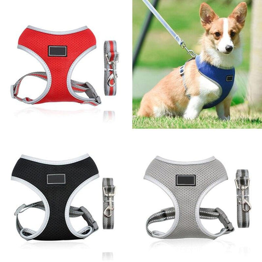 Chest Strap Adjustable Dog Harness Vest Leash - Petmagicworld