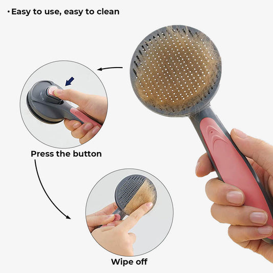 Click Click Easy To Clean Pet Comb & Brush - Petmagicworld