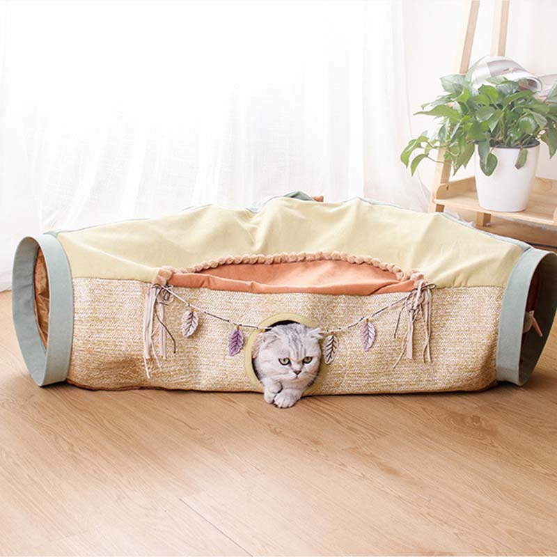 Collapsible Cat Play Tunnel Bed - Petmagicworld
