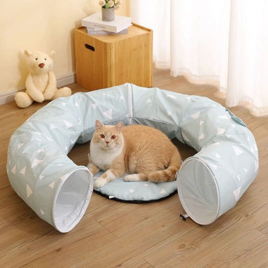 Cool Breathable Foldable Cat Tunnel Bed - Petmagicworld