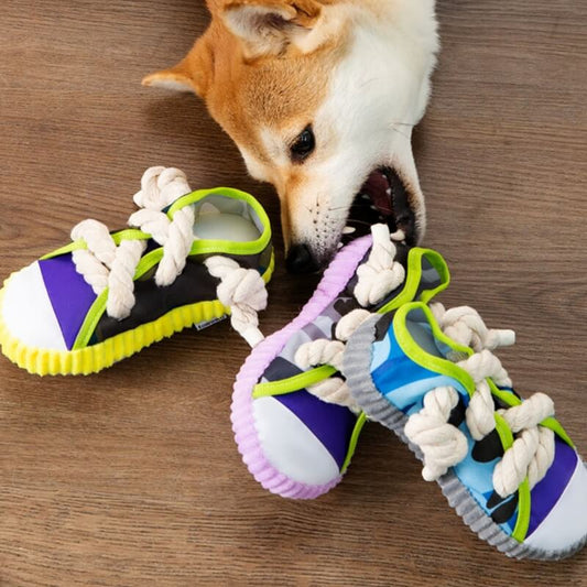 Cotton Rope Slipper Toy Dog Teething Toy - Petmagicworld
