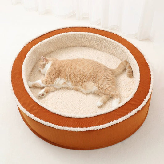 Cozy Warm Round Orthopedic Support Dog Bed - Petmagicworld