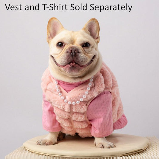CozyCanine FurryChic Vest & PearlyPup T-Shirt - Petmagicworld