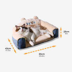 Cute Bear Shape Sofa Cat Bed - Petmagicworld