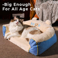 Cute Bear Shape Sofa Cat Bed - Petmagicworld