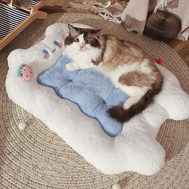 Cute Furry Cat & Dog Cushion Bed - Petmagicworld