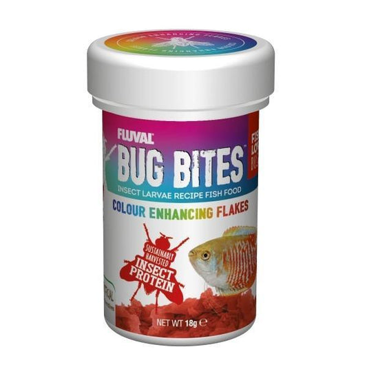 Fluval Bug Bites Colour Enhancing Flakes 18gm - Petmagicworld