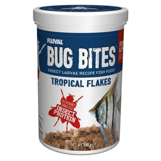 Fluval Bug Bites Tropical Flakes 180gm - Petmagicworld