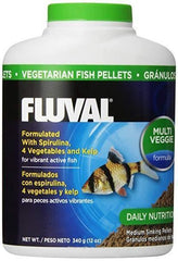 Fluval Sinking Vegetarian Fish Pellets 340g - Petmagicworld