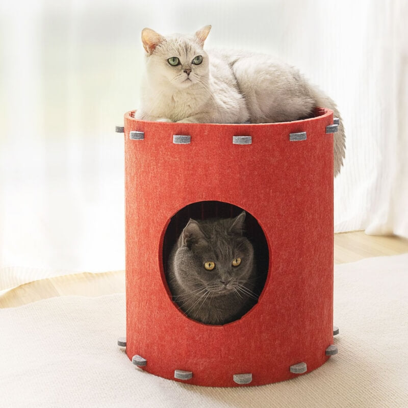 Felt Fabric Cat Hole Assembly Semi-enclosed Cat Cave - Petmagicworld