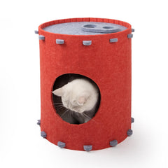 Felt Fabric Cat Hole Assembly Semi-enclosed Cat Cave - Petmagicworld