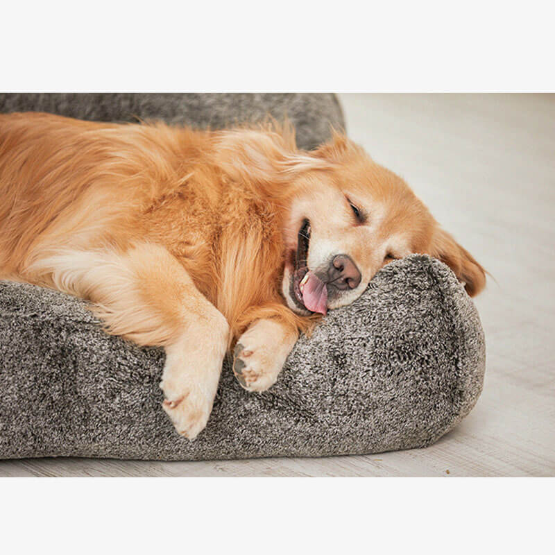 Large Cozy Plush Dog Sofa Bed - Petmagicworld