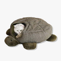 Turtle Wrapped-around Cat Sleeping Bag Bed - Petmagicworld