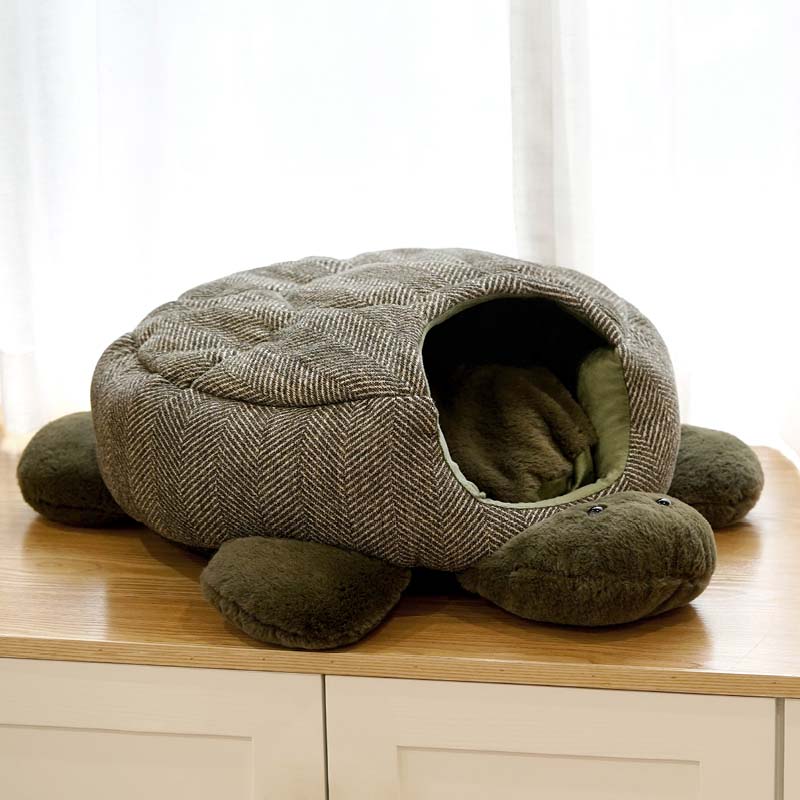Turtle Wrapped-around Cat Sleeping Bag Bed - Petmagicworld