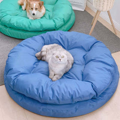Waterproof Oxford Fabric Round Large Dog Bed - Petmagicworld
