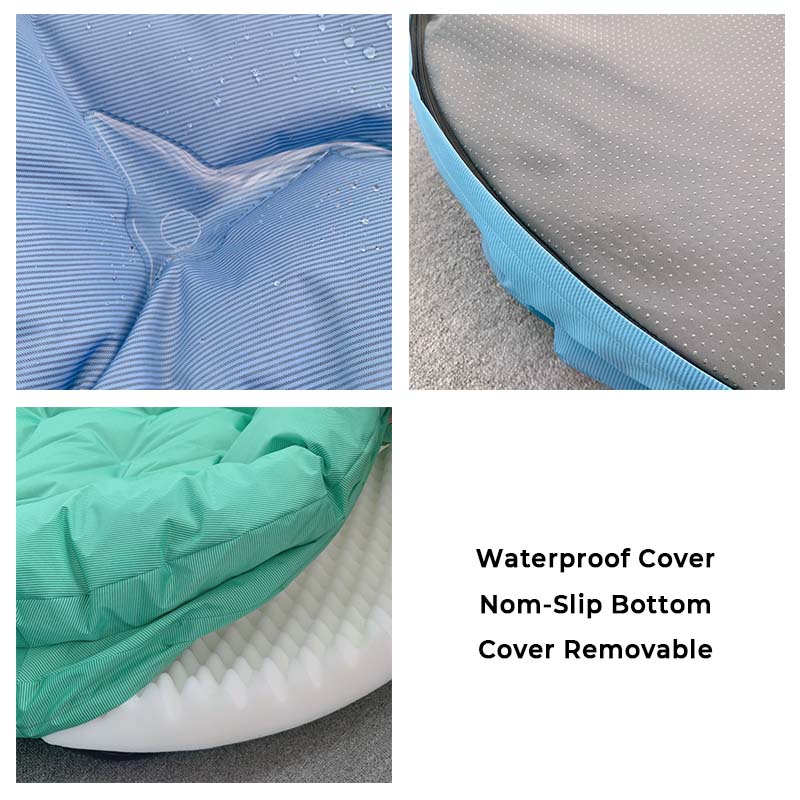 Waterproof Oxford Fabric Round Large Dog Bed - Petmagicworld