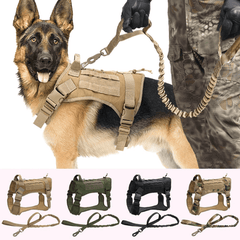 Tactical Dog Harness Vest Set - Petmagicworld
