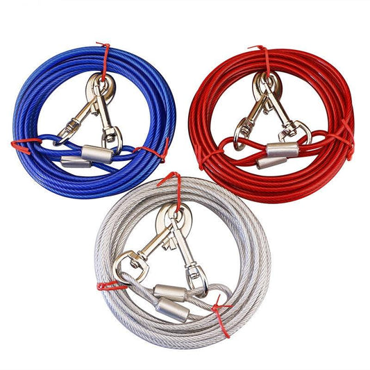 Steel Wire Dogs Double Leashes - Petmagicworld