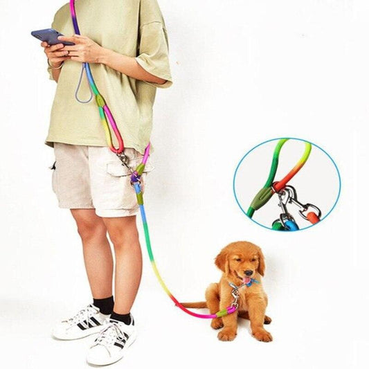 Reflective Multicolor Pet Dog Leash - Petmagicworld
