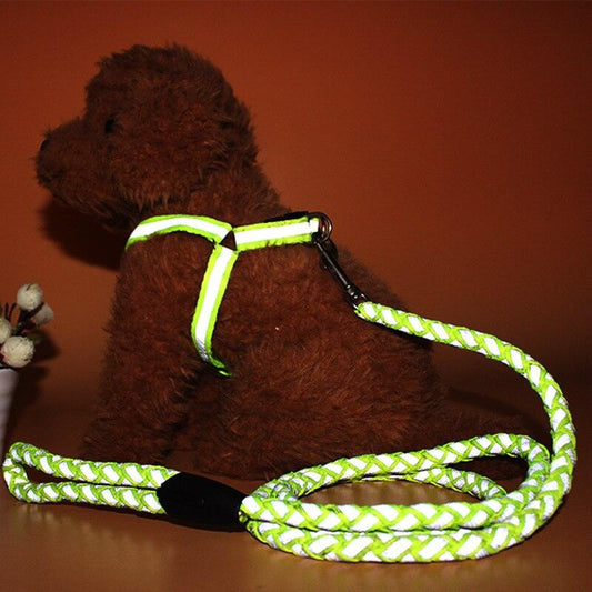 Safety Strong Reflective Dog Leash Collar - Petmagicworld