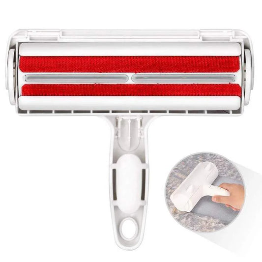 Portable Pet Hair Remover Roller Red